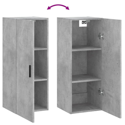 Armoire murale gris béton 34,5x34x90 cm