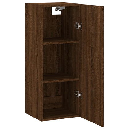 Armoire murale chêne marron 34,5x34x90 cm