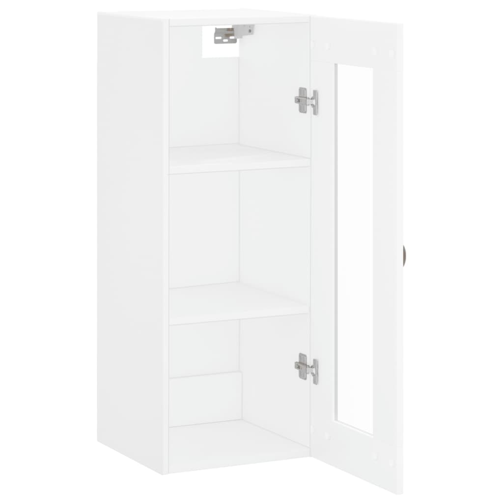 Armoire murale blanc 34,5x34x90 cm