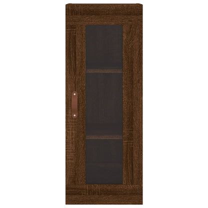 Armoire murale chêne marron 34,5x34x90 cm