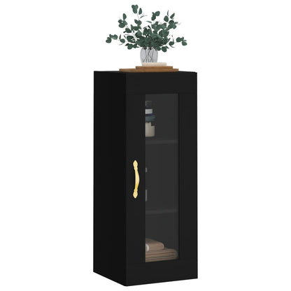 Armoire murale noir 34,5x34x90 cm