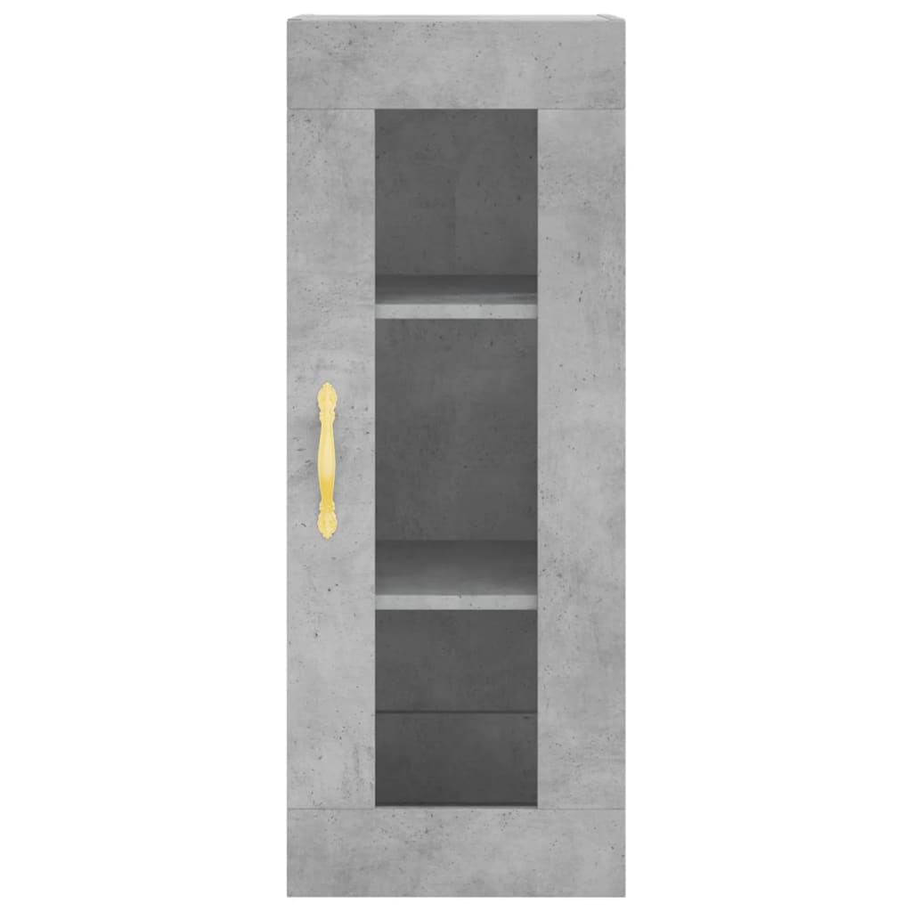 Armoire murale gris béton 34,5x34x90 cm