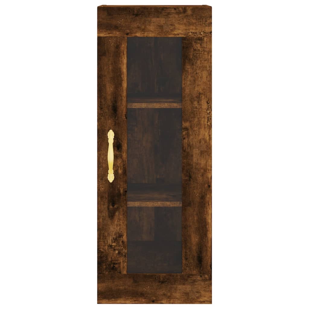 Armoire murale chêne fumé 34,5x34x90 cm