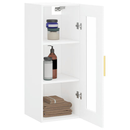 Armoire murale blanc 34,5x34x90 cm