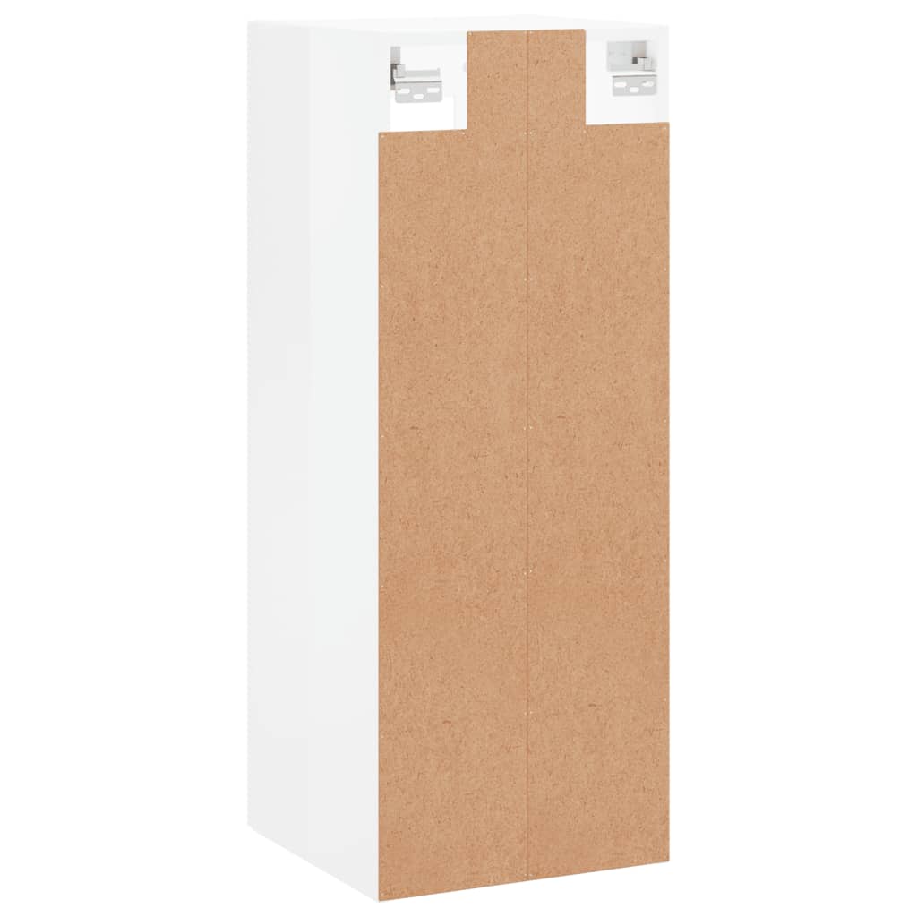 Armoire murale blanc brillant 34,5x34x90 cm