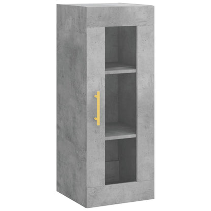 Armoire murale gris béton 34,5x34x90 cm