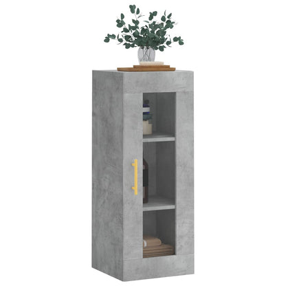 Armoire murale gris béton 34,5x34x90 cm