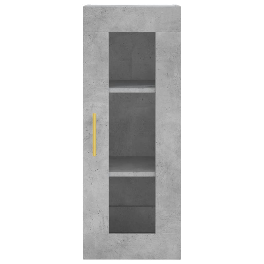 Armoire murale gris béton 34,5x34x90 cm