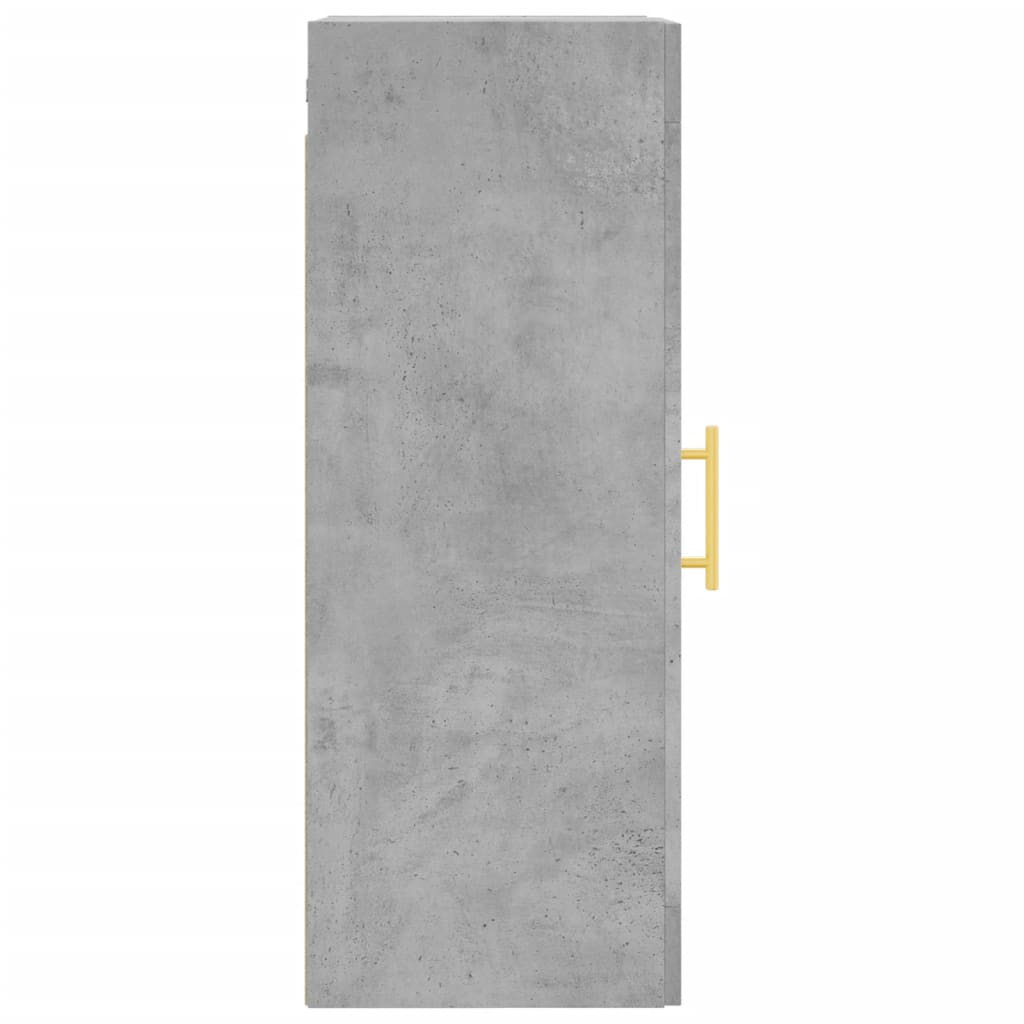 Armoire murale gris béton 34,5x34x90 cm