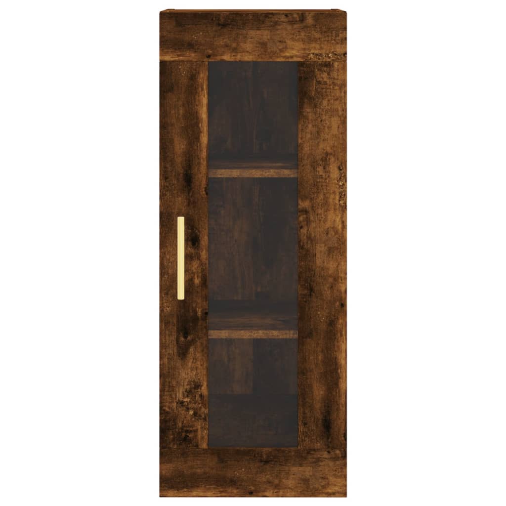 Armoire murale chêne fumé 34,5x34x90 cm