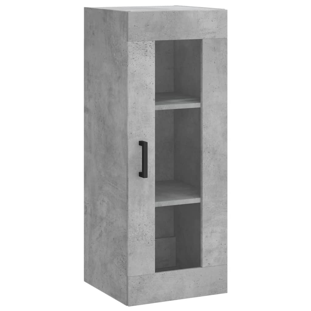 Armoire murale gris béton 34,5x34x90 cm