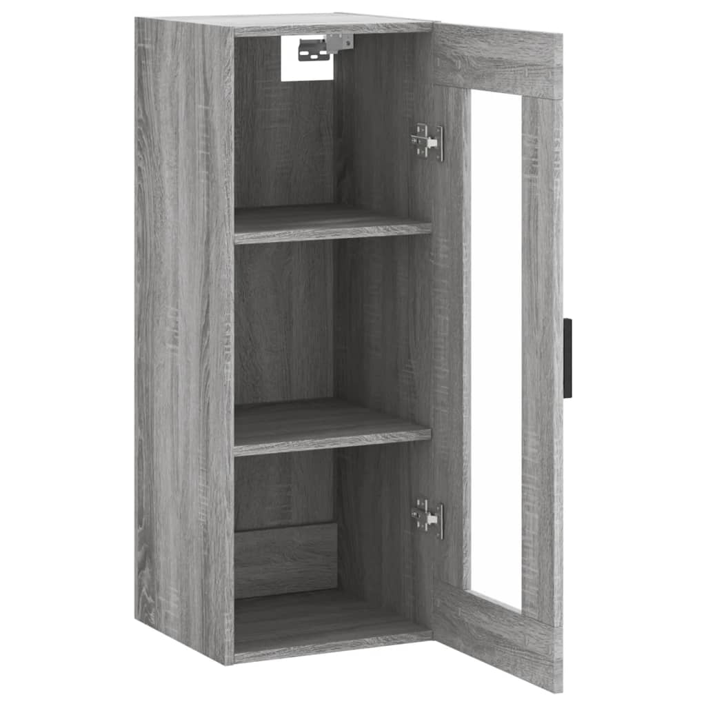 Armoire murale sonoma gris 34,5x34x90 cm