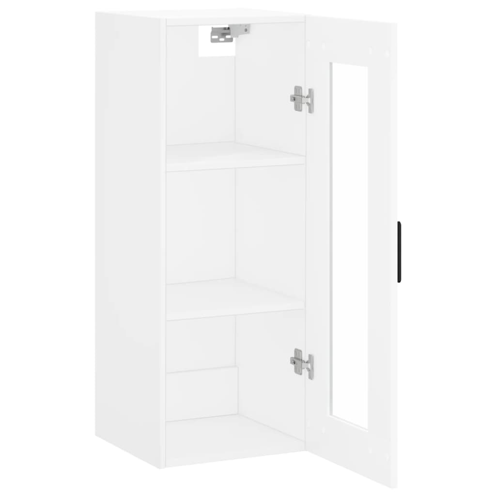 Armoire murale blanc 34,5x34x90 cm