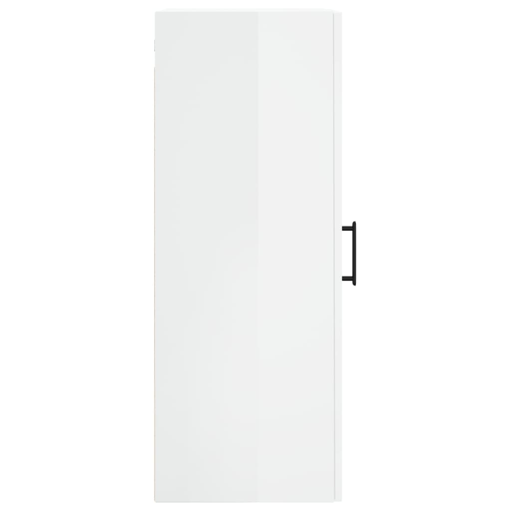 Armoire murale blanc brillant 34,5x34x90 cm