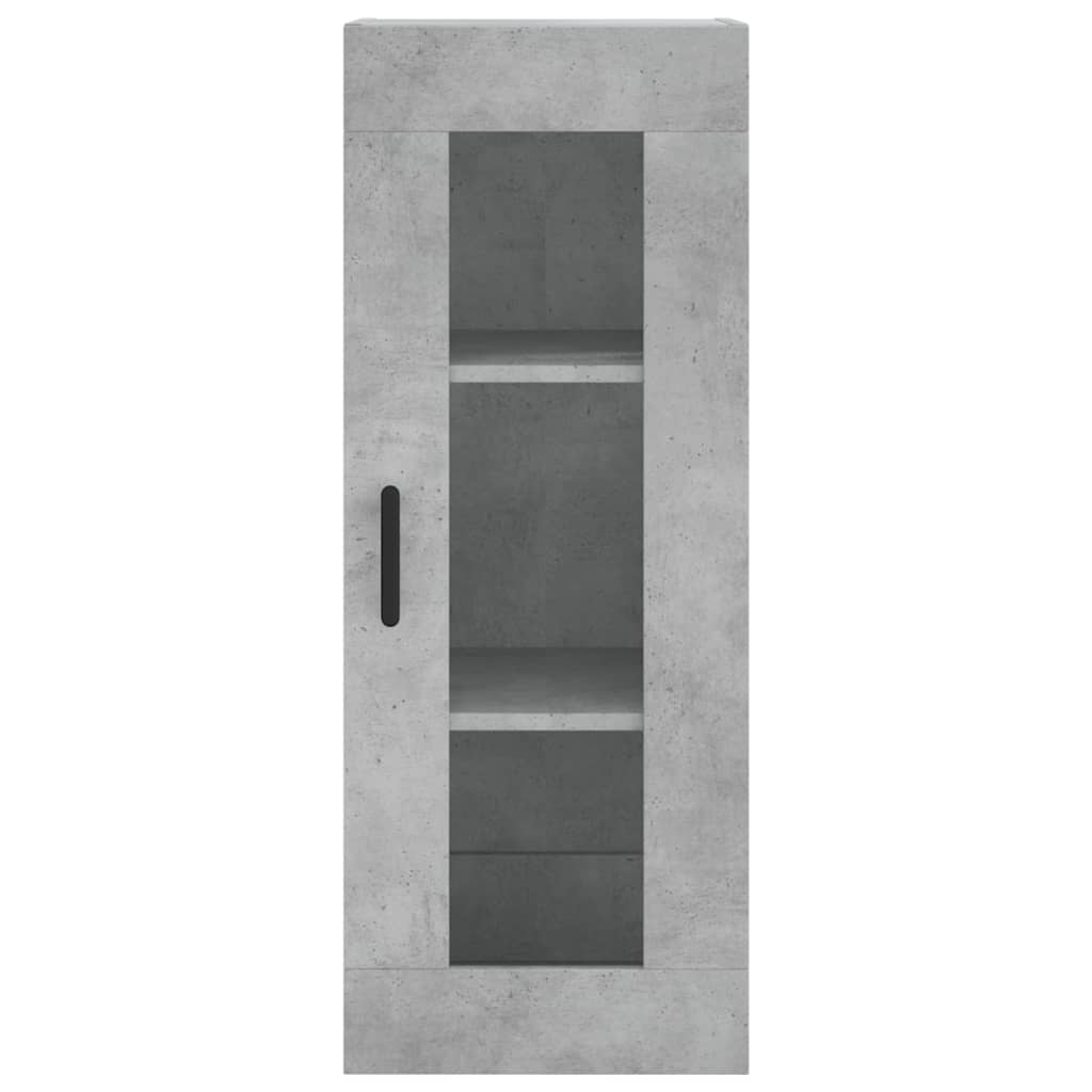 Armoire murale gris béton 34,5x34x90 cm