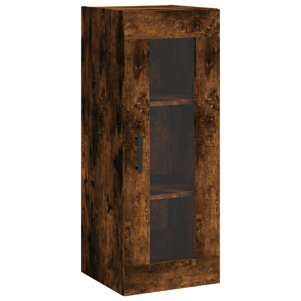 Armoire murale chêne fumé 34,5x34x90 cm