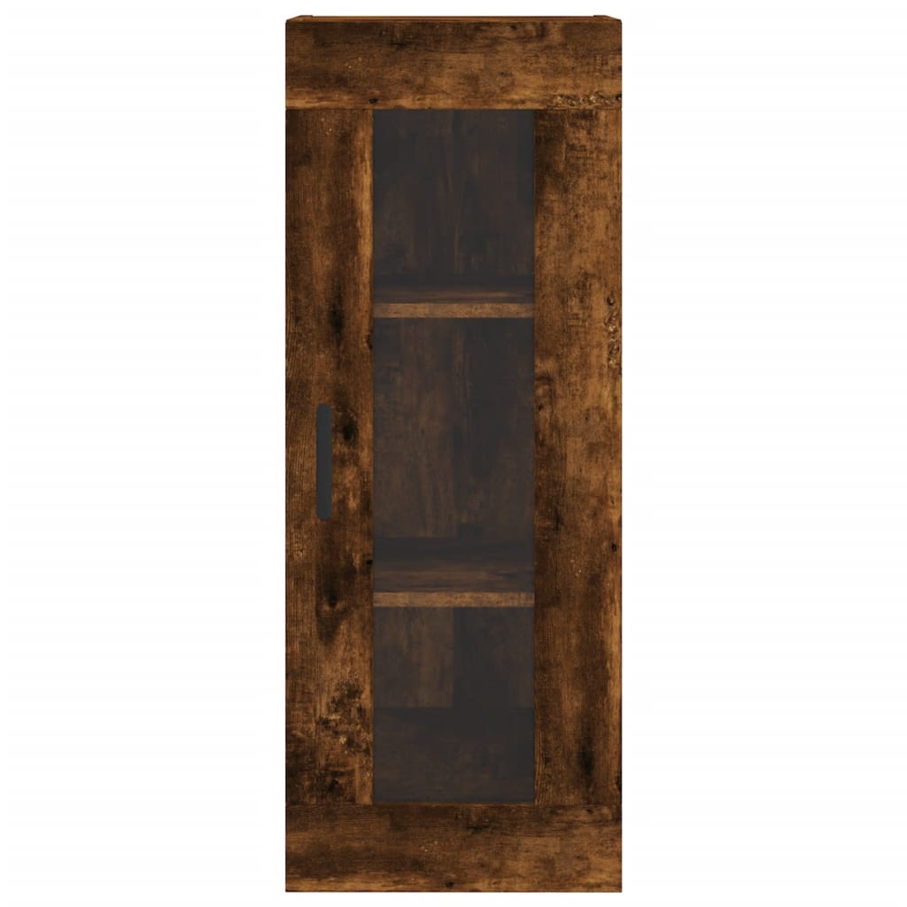 Armoire murale chêne fumé 34,5x34x90 cm