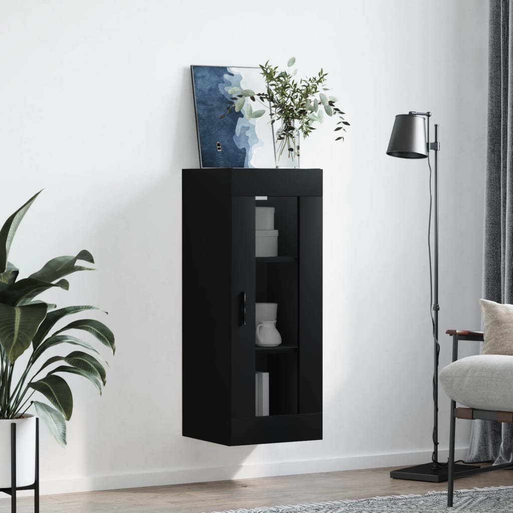 Armoire murale noir 34,5x34x90 cm