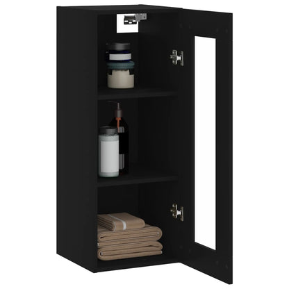 Armoire murale noir 34,5x34x90 cm