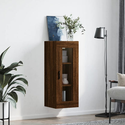 Armoire murale chêne marron 34,5x34x90 cm