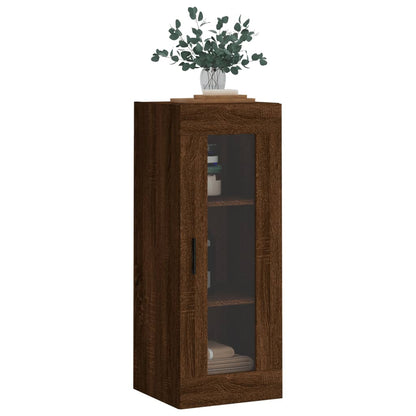 Armoire murale chêne marron 34,5x34x90 cm