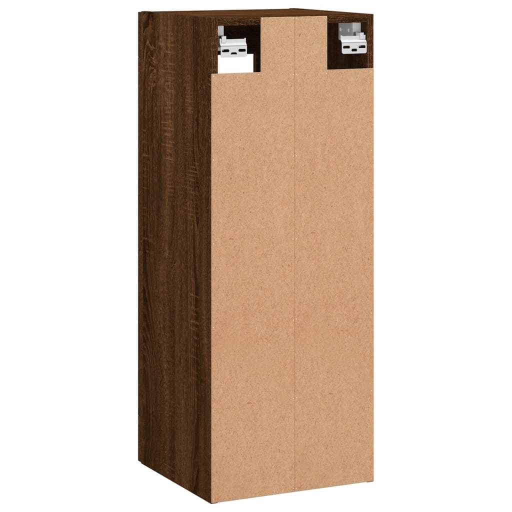 Armoire murale chêne marron 34,5x34x90 cm