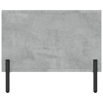 Table basse gris béton 90x50x40 cm bois d'ingénierie