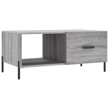 Table basse sonoma gris 90x50x40 cm bois d'ingénierie