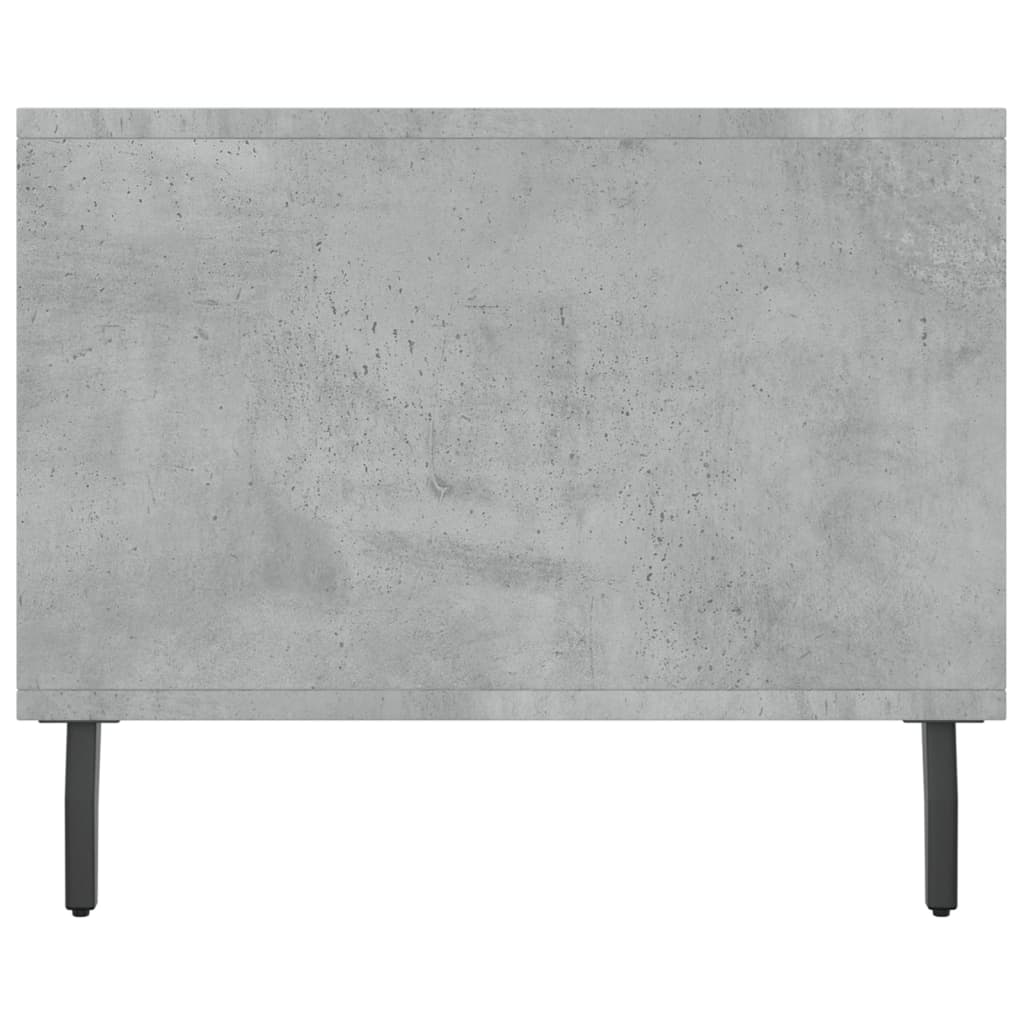 Table basse gris béton 90x50x40 cm bois d'ingénierie