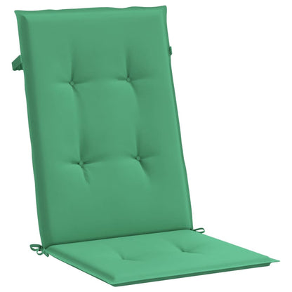 Chaises de jardin inclinables et coussins lot de 6 bois teck