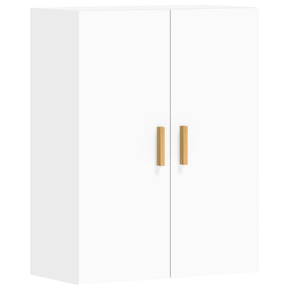 Armoires murales 2 pcs blanc bois d'ingénierie