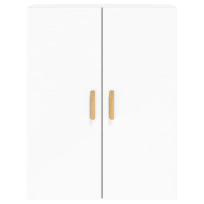 Armoires murales 2 pcs blanc bois d'ingénierie