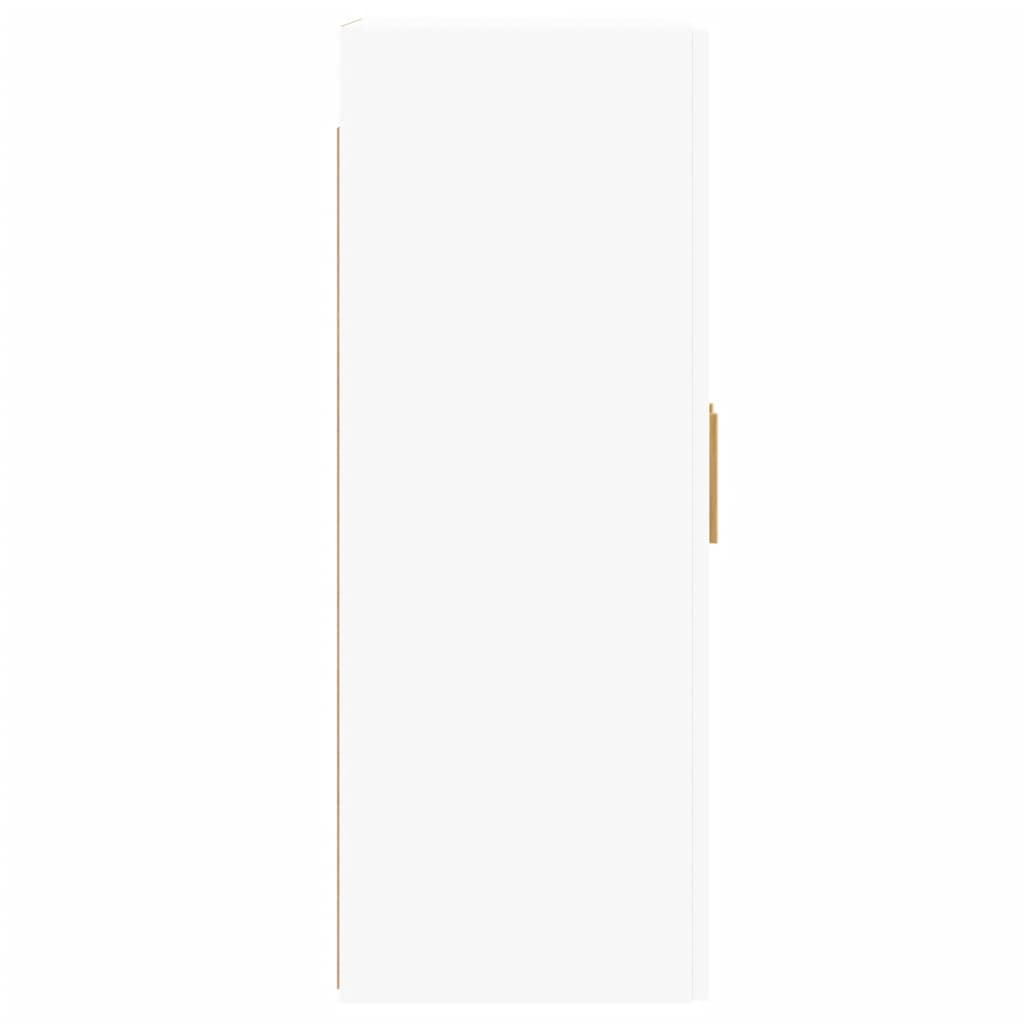 Armoires murales 2 pcs blanc bois d'ingénierie