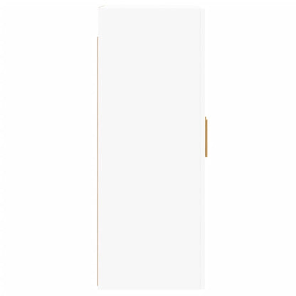 Armoires murales 2 pcs blanc bois d'ingénierie