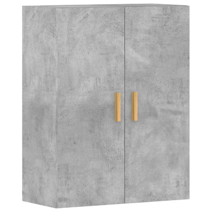 Armoires murales 2 pcs gris béton bois d'ingénierie