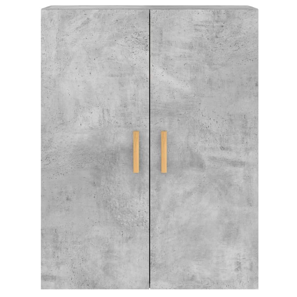 Armoires murales 2 pcs gris béton bois d'ingénierie