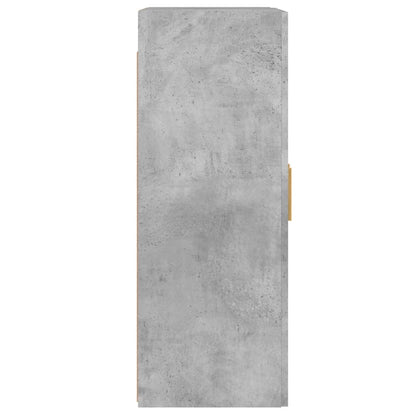 Armoires murales 2 pcs gris béton bois d'ingénierie