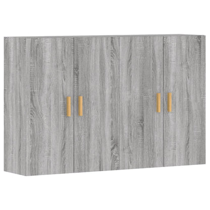 Armoires murales 2 pcs sonoma gris bois d'ingénierie