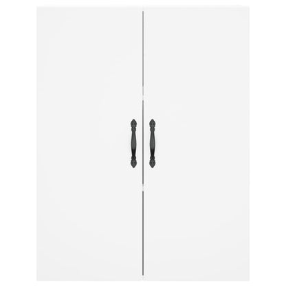 Armoires murales 2 pcs blanc bois d'ingénierie