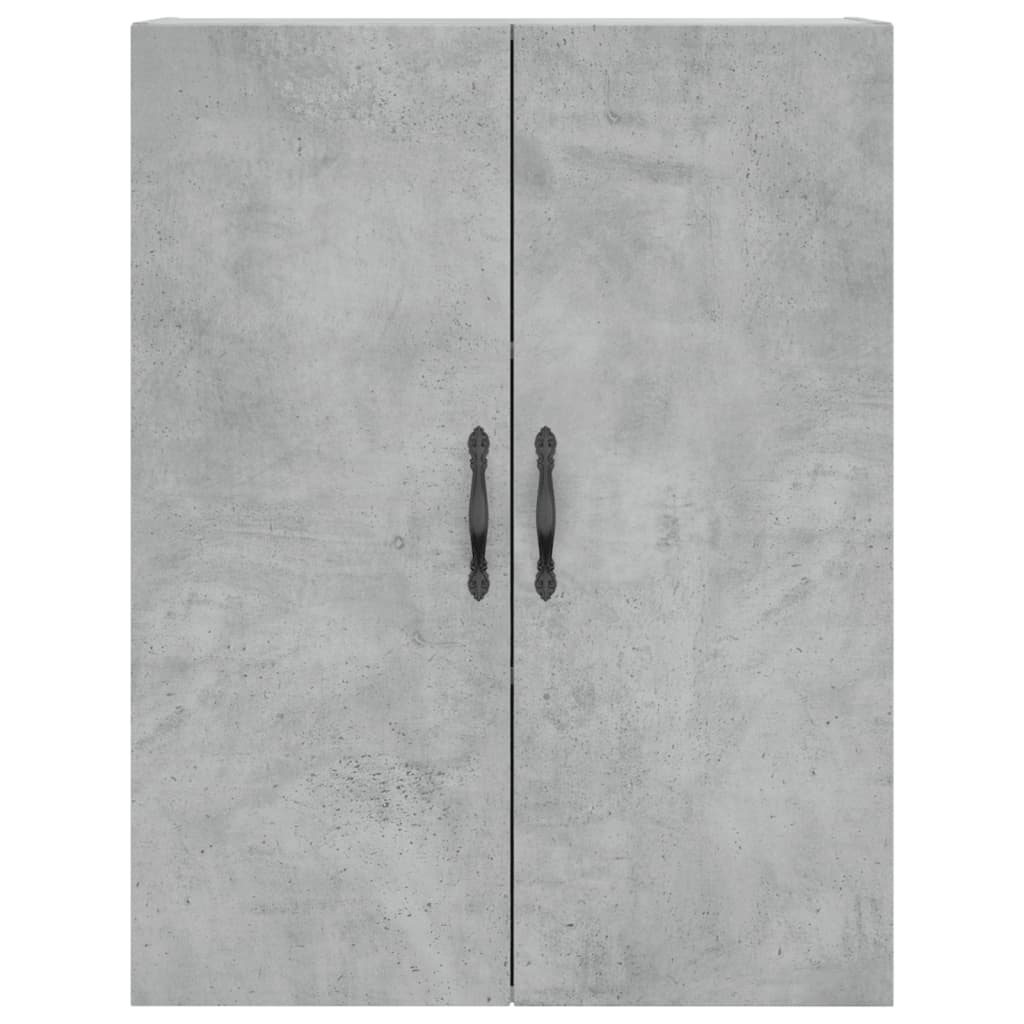 Armoires murales 2 pcs gris béton bois d'ingénierie