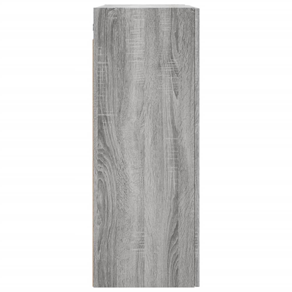 Armoires murales 2 pcs sonoma gris bois d'ingénierie