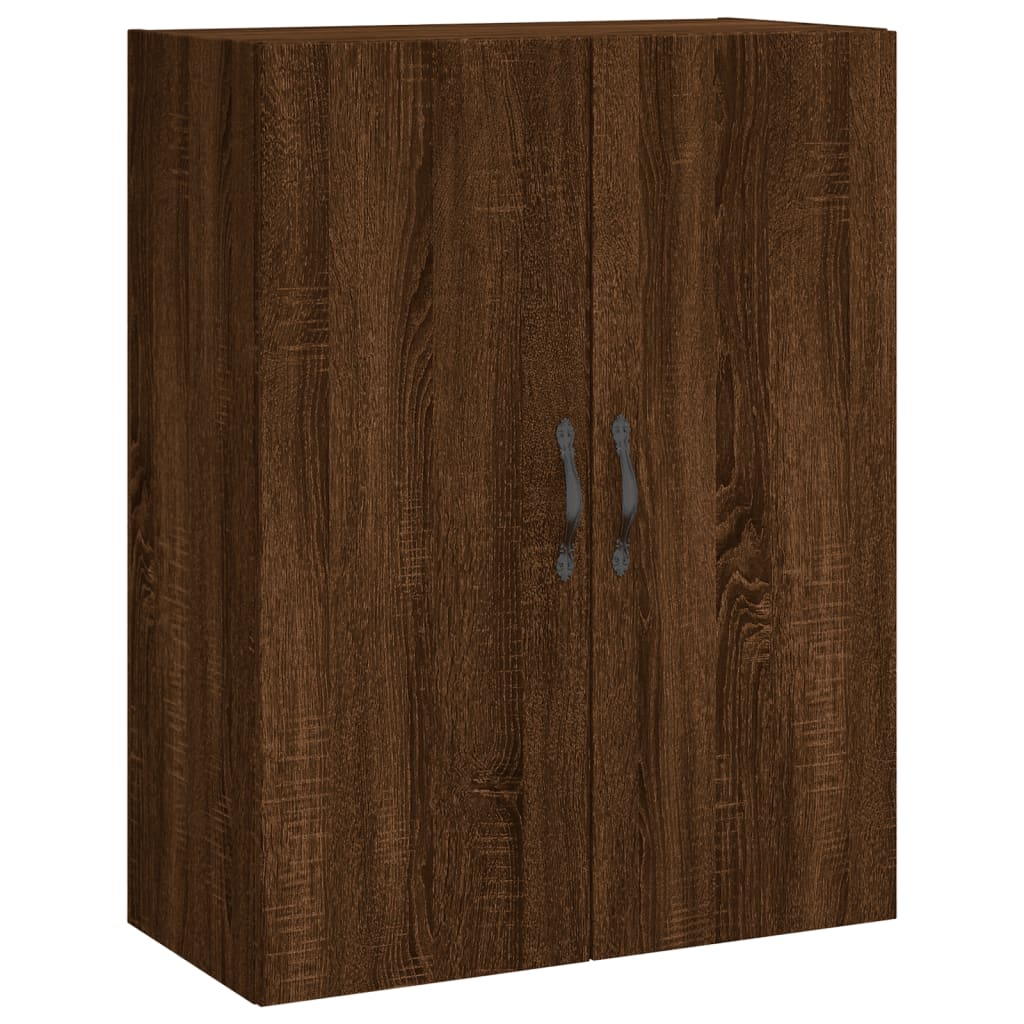 Armoires murales 2 pcs chêne marron bois d'ingénierie