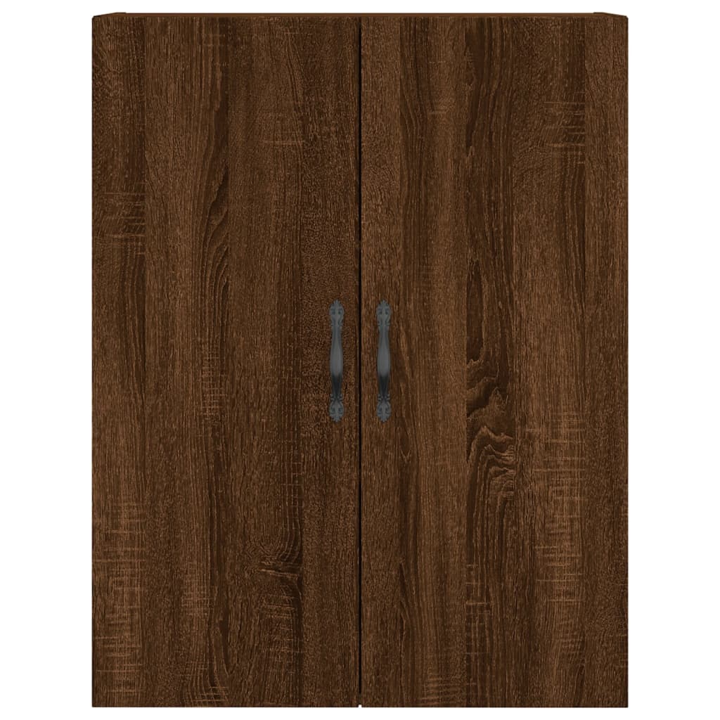 Armoires murales 2 pcs chêne marron bois d'ingénierie