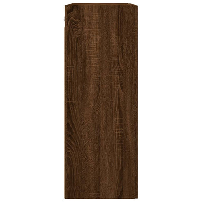 Armoires murales 2 pcs chêne marron bois d'ingénierie