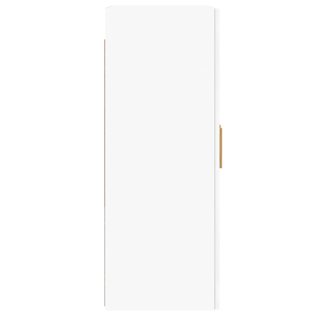 Armoires murales 2 pcs blanc bois d'ingénierie