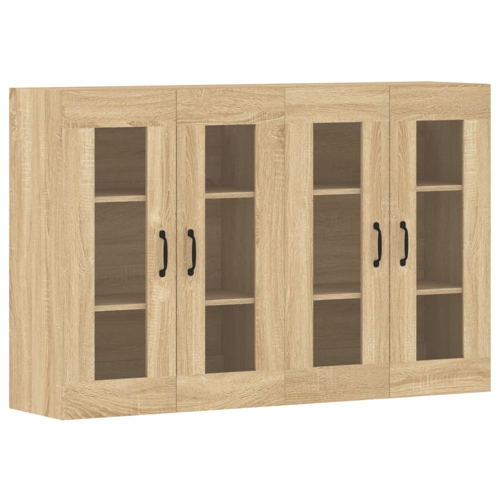 Armoires murales 2 pcs chêne sonoma bois d'ingénierie