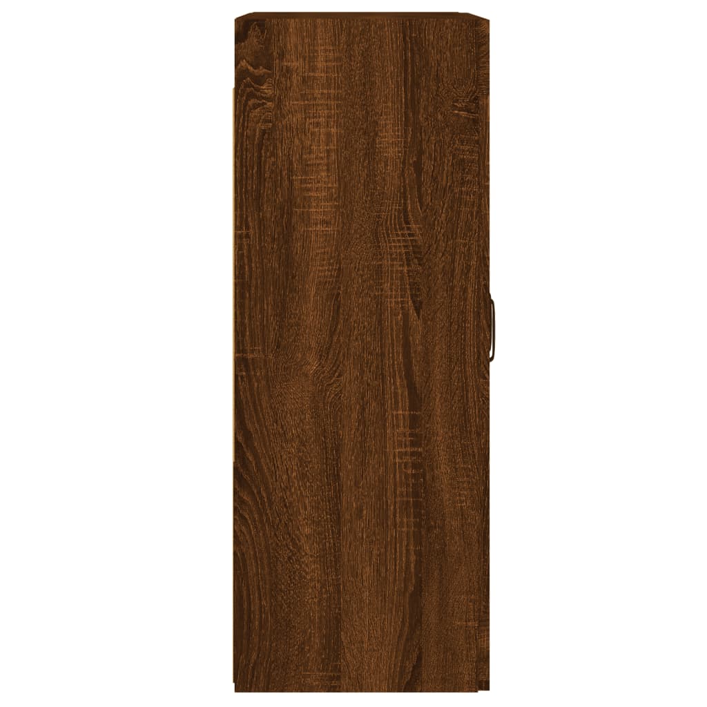 Armoires murales 2 pcs chêne marron bois d'ingénierie