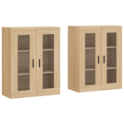 Armoires murales 2 pcs chêne sonoma bois d'ingénierie