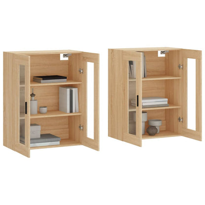 Armoires murales 2 pcs chêne sonoma bois d'ingénierie