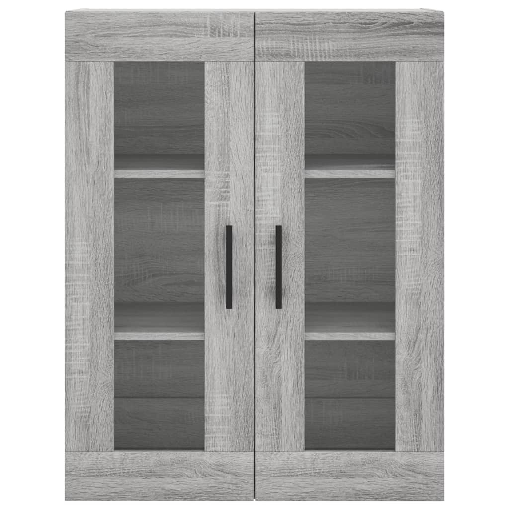 Armoires murales 2 pcs sonoma gris bois d'ingénierie